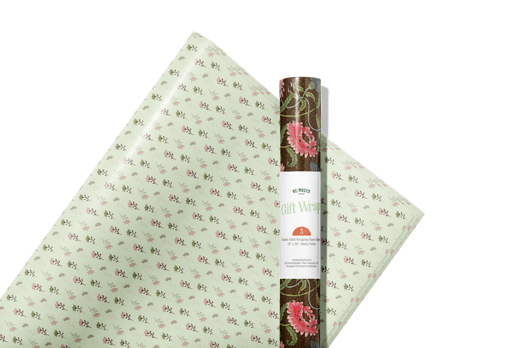 re:mused studio - Thistle Mum Gift Wrap Sheet – Double Sided