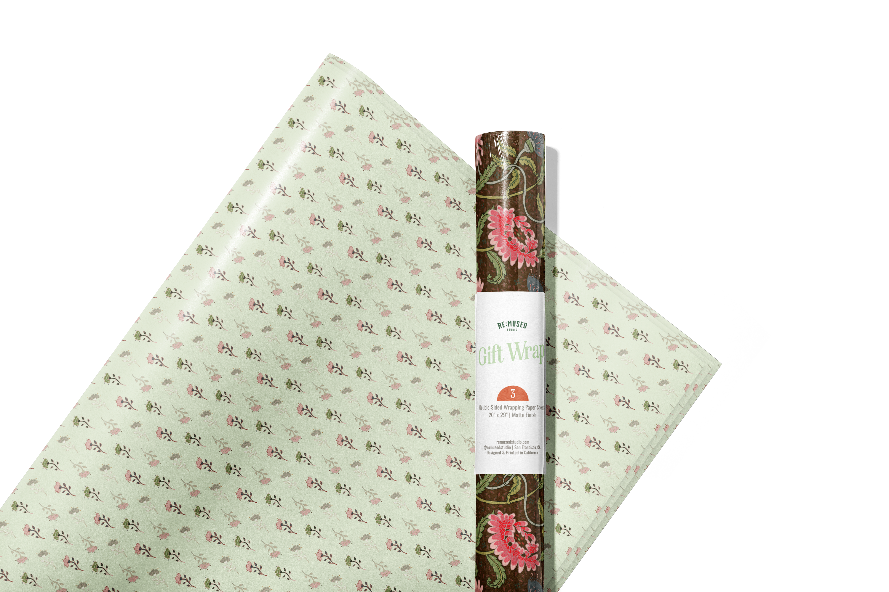 re:mused studio - Thistle Mum Gift Wrap Sheet – Double Sided