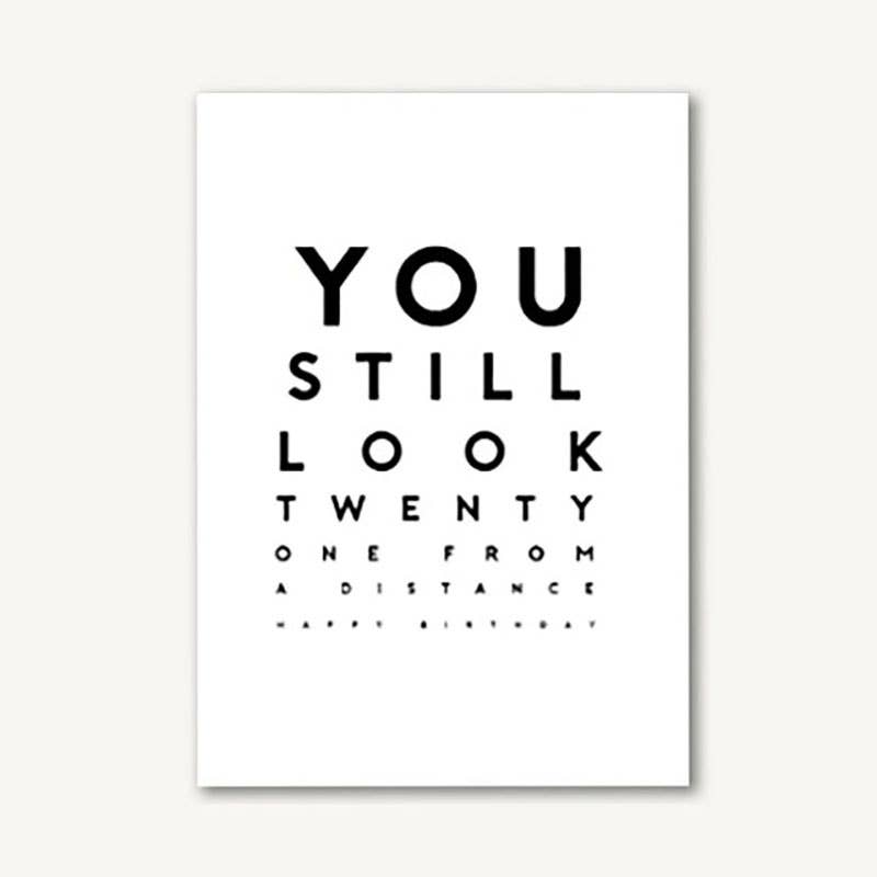 Beyoutifully Brown® - 21 From a Distance Birthday Greeting Card
