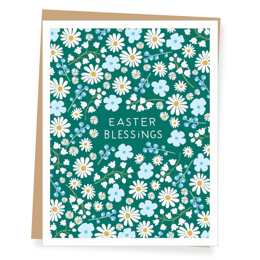 Apartment 2 Cards - Easter Blessings White Daisies Easter Card