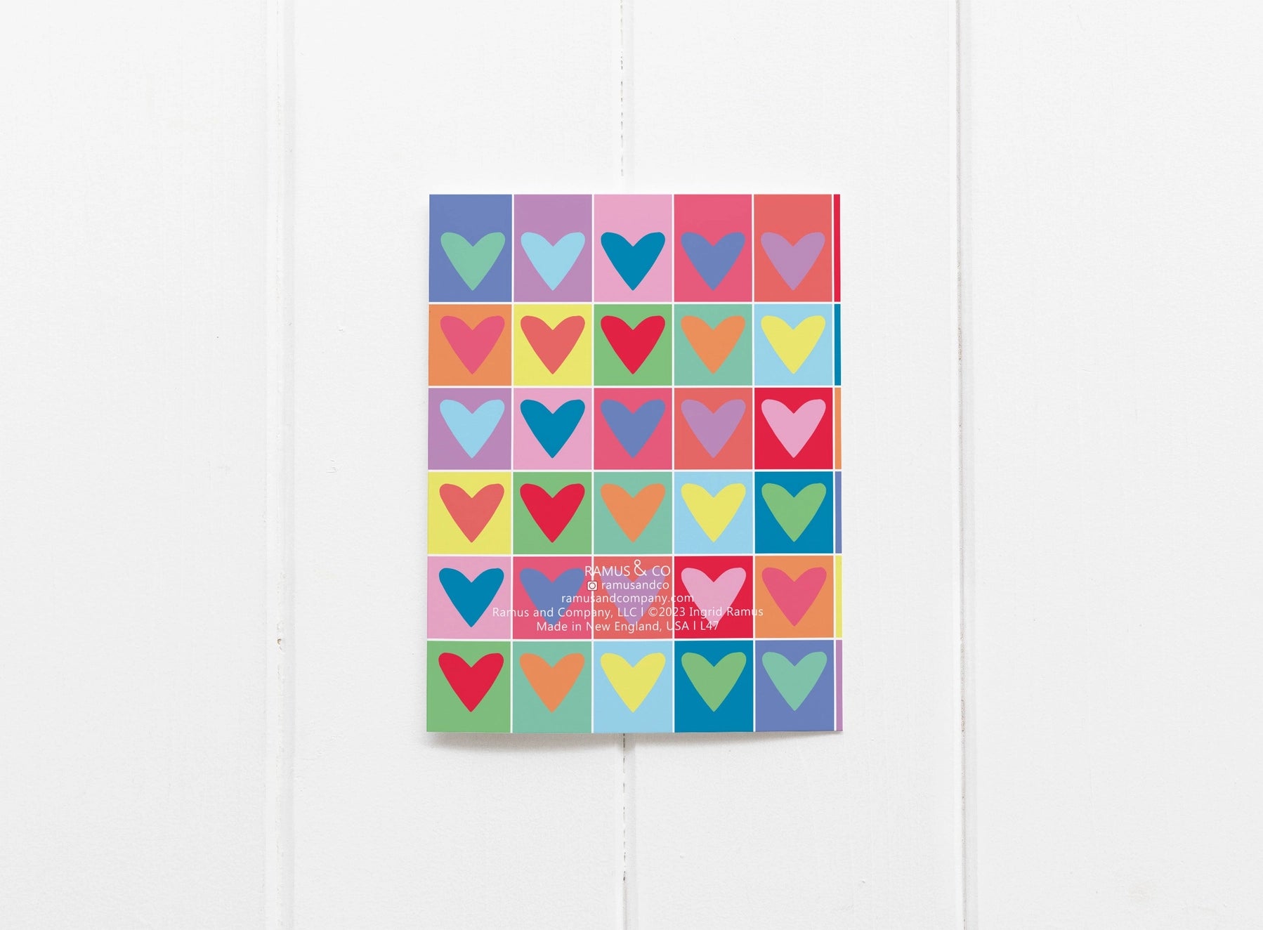 Ramus & Co. - Rainbow Hearts Greeting Card