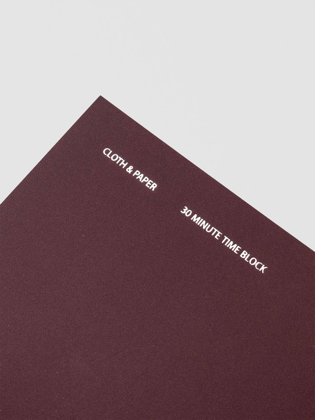 Cloth & Paper - Travel Notebook | A5 Slim: Routine Builder | Beignet