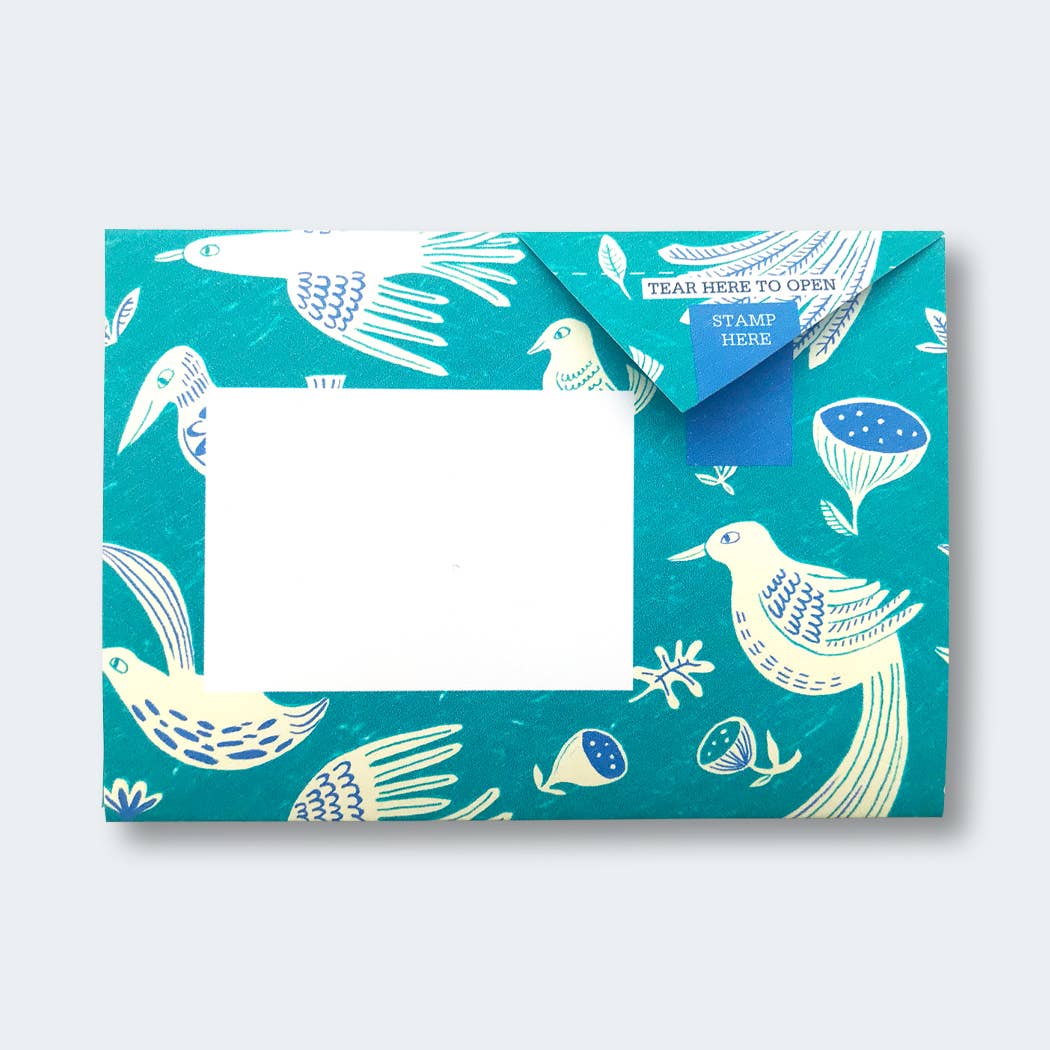 pigeonposted - Fig & Feather Pigeon, Folding Letter Set – Pack of 6 Letters