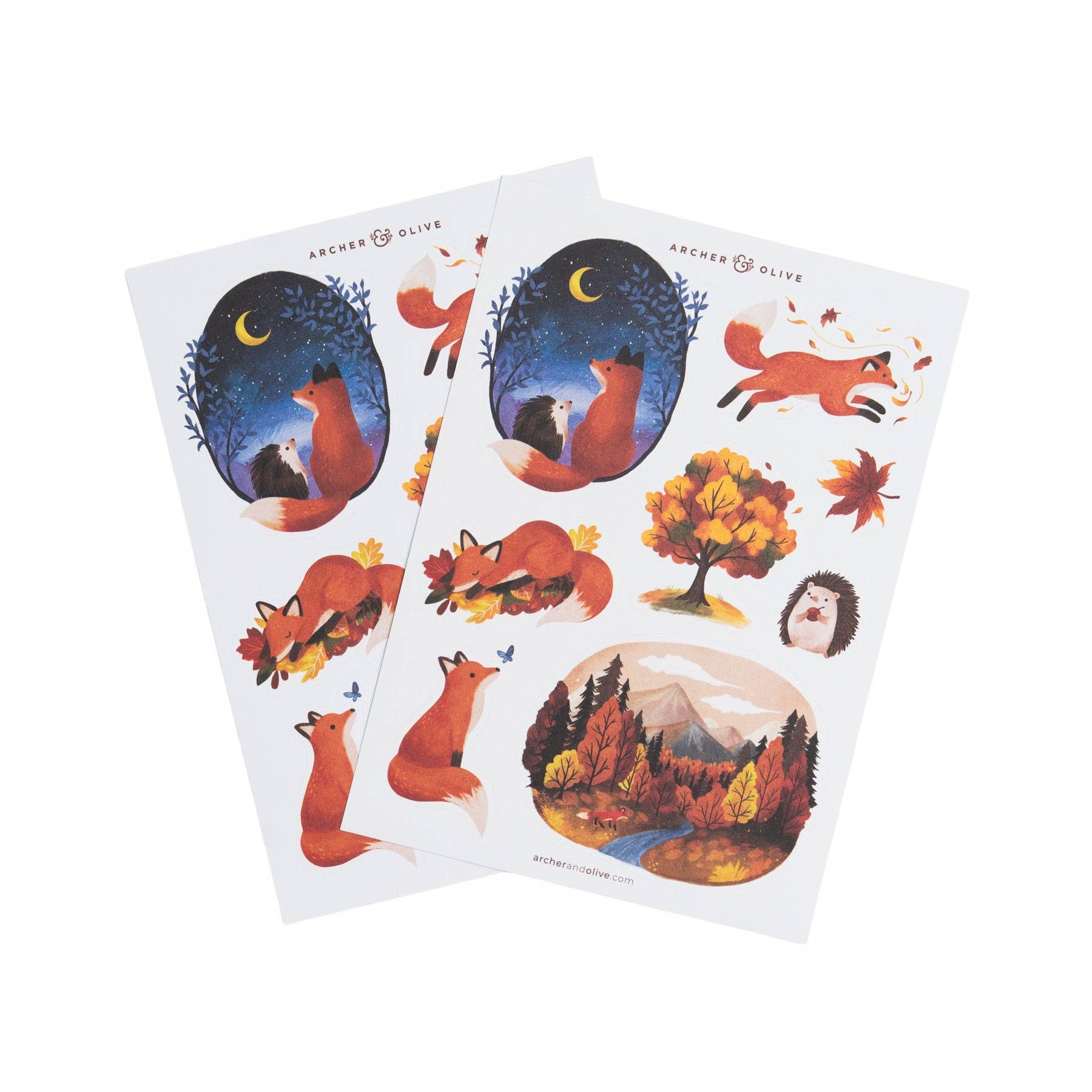 Archer and Olive - Stickers: Forest Foxes