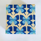 Steel Petal Press - Blue Monarch Wrapping Paper - Roll of 3 Sheets