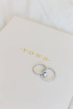 Studio Portmanteau - Wedding Vows Foil Embossed Linen Notebook | Neutral Tones: Cream