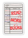inviting affairs paperie - Read More Books Library Card Sticker