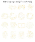 Grabie - 15 Sheets 140LB Autumn-Themed Watercolor Coloring Book