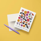 Antiquaria - Zinnias Thinking of You Greeting Card