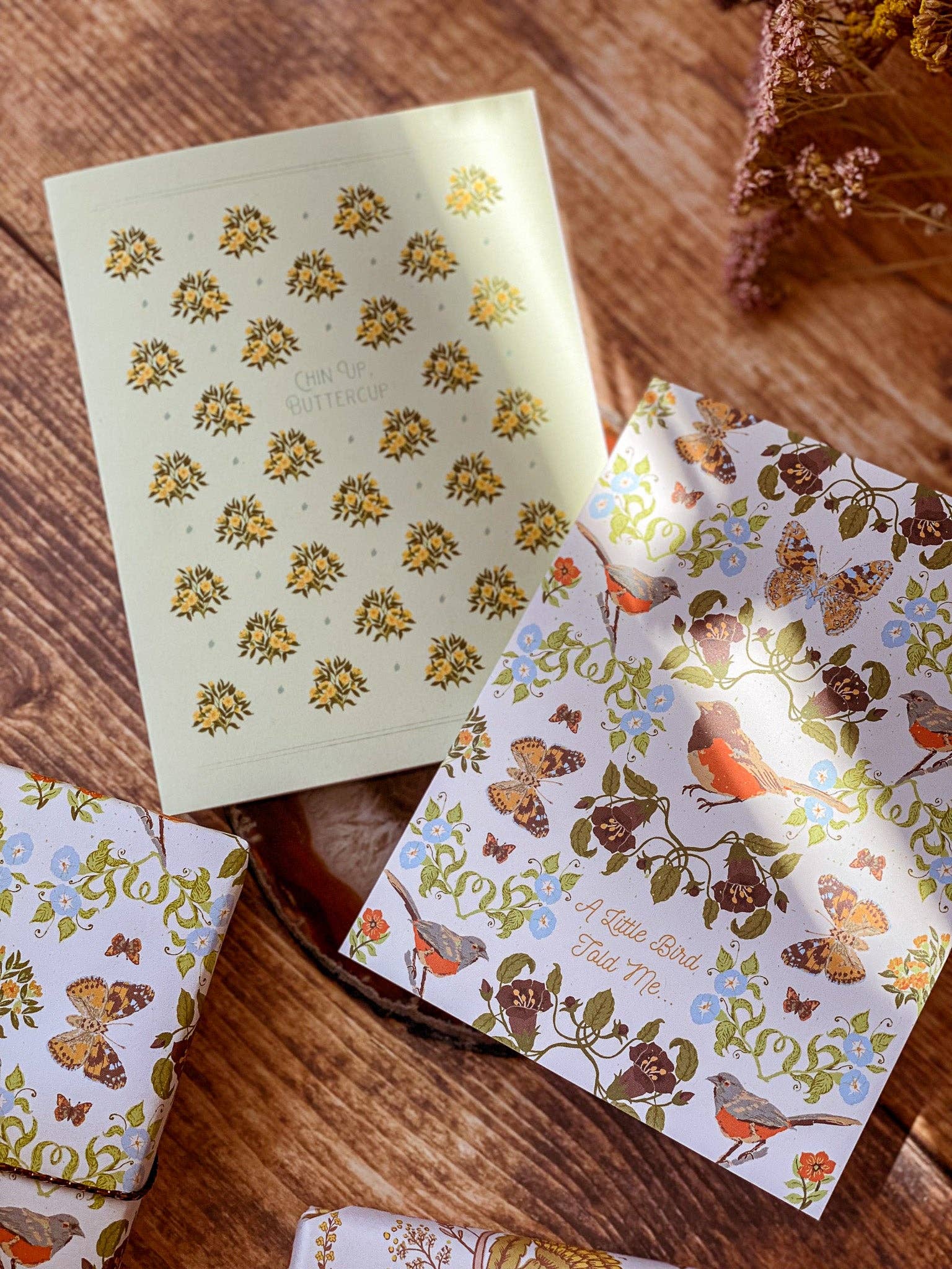 re:mused studio - Belladonna Birds Birthday A2 Greeting Card
