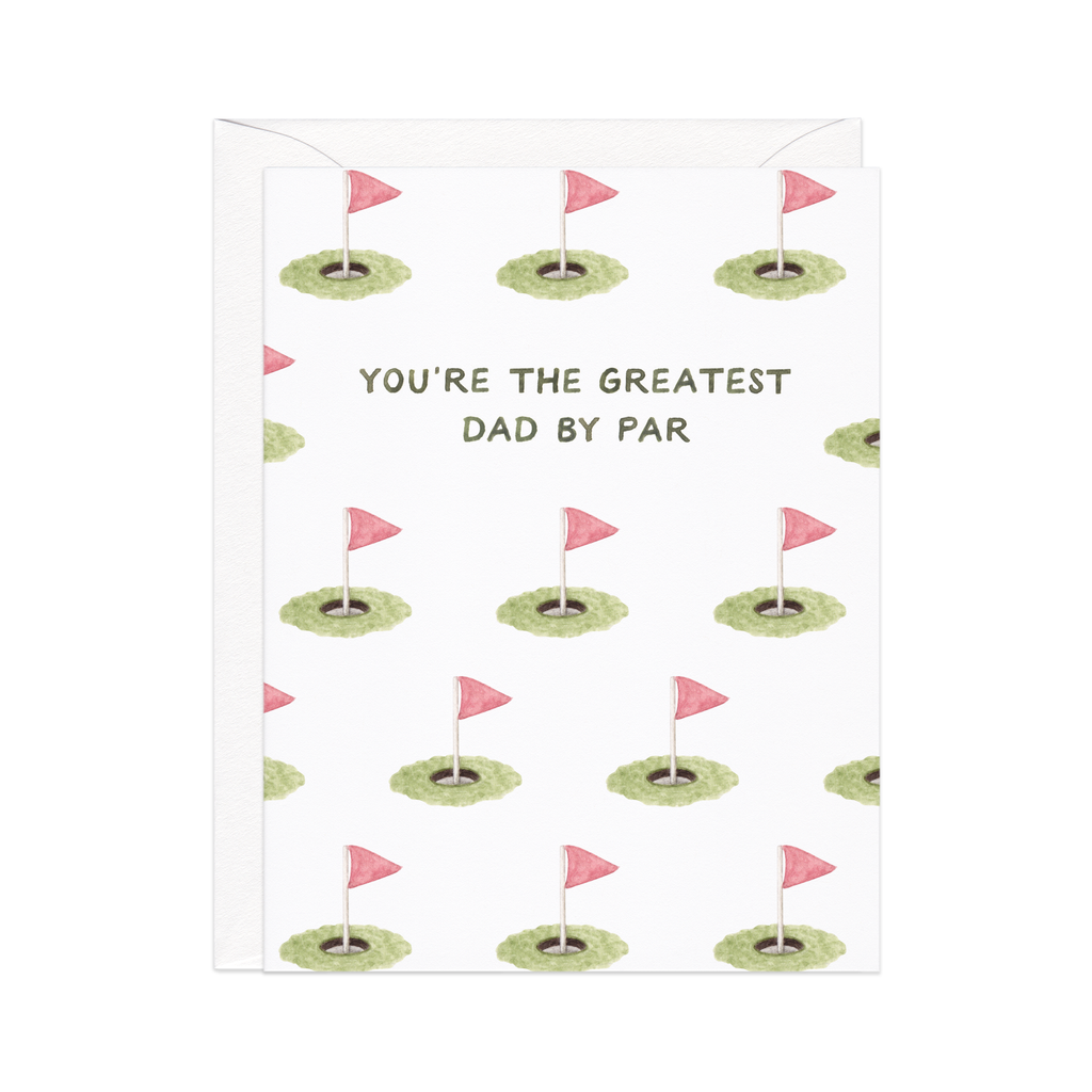 Amy Zhang - Best Dad By Par — Golf Pun Father's Day Card