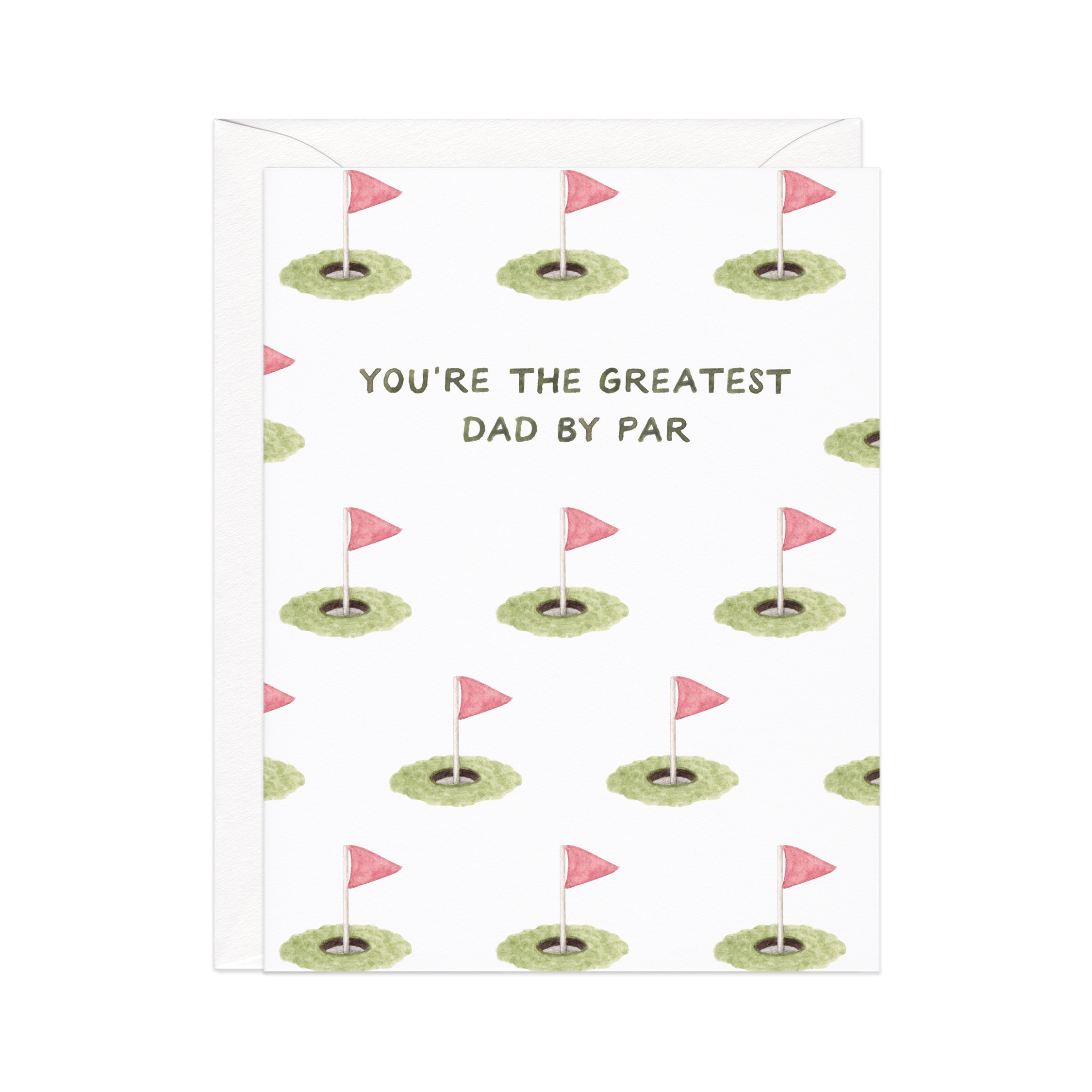 Amy Zhang - Best Dad By Par — Golf Pun Father's Day Card