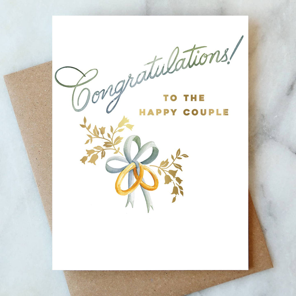 Abigail Jayne Design - Wedding Rings Greeting Card