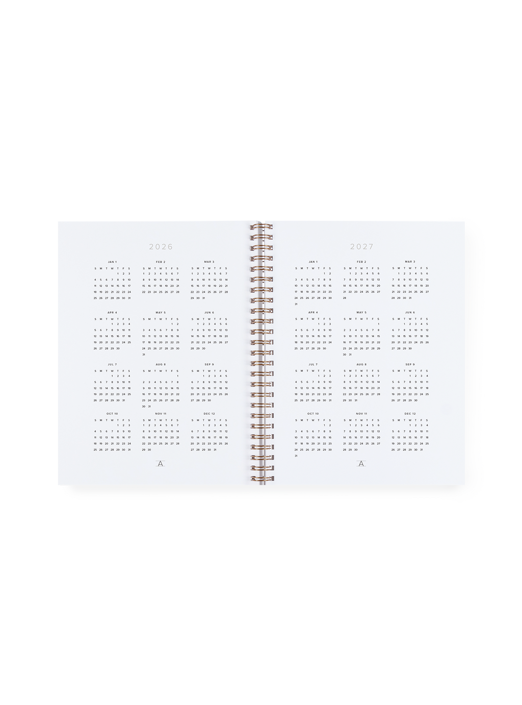 Appointed - 26-27 Weekly Grid Planner: Blossom Pink