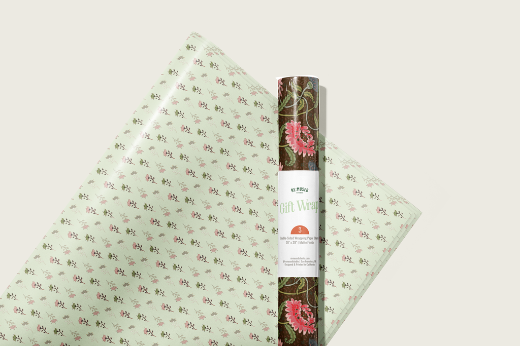 re:mused studio - Thistle Mum Gift Wrap Sheet – Double Sided