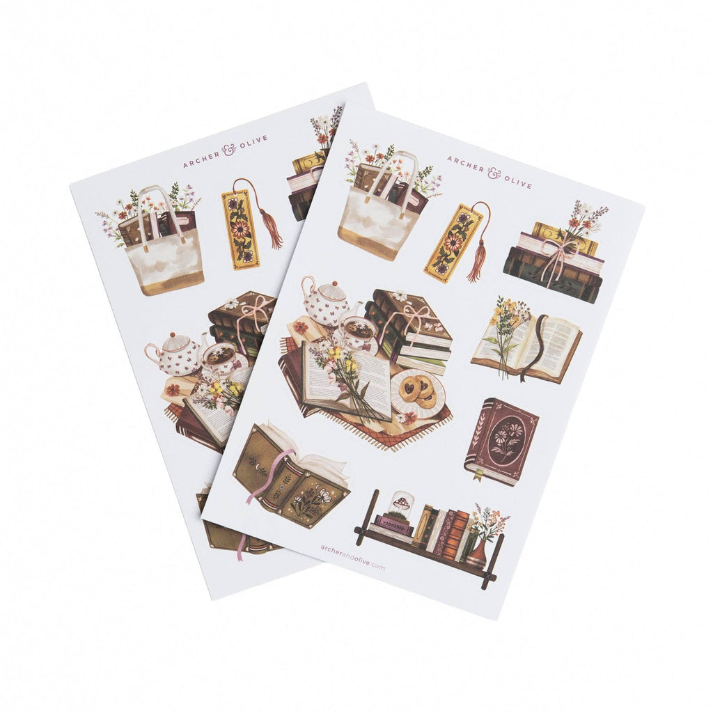 Archer and Olive - Stickers: Bookshelf