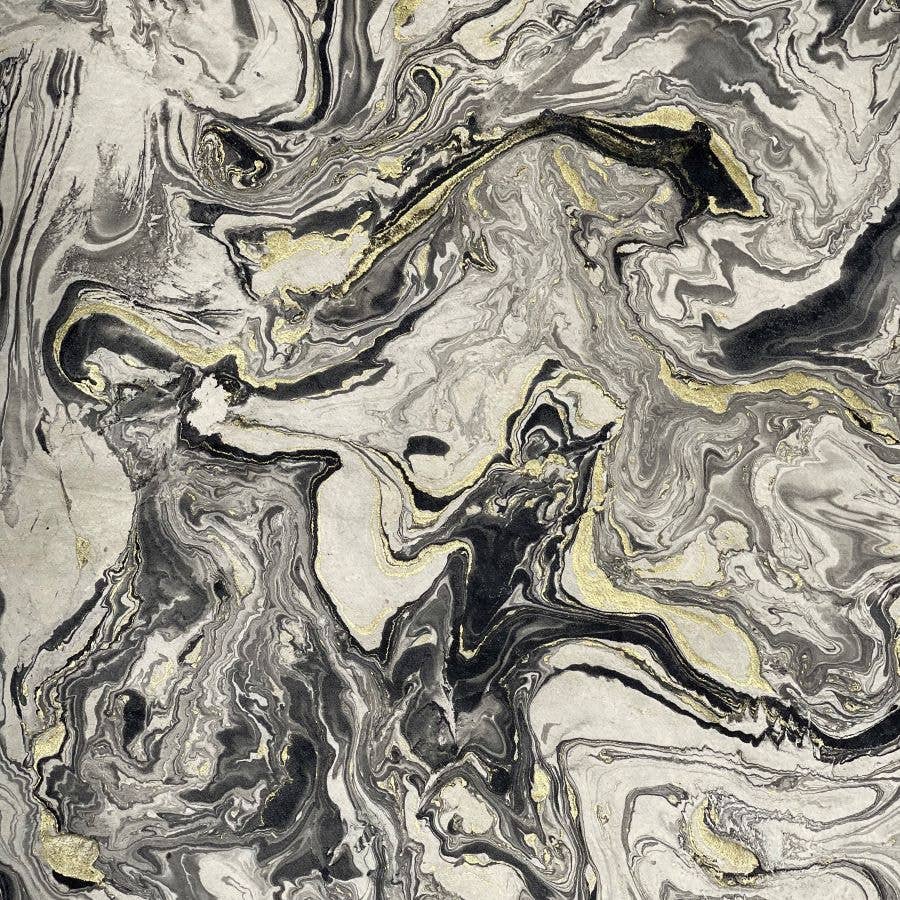 Giftsland - Marble, Gold/Black on Cream Background