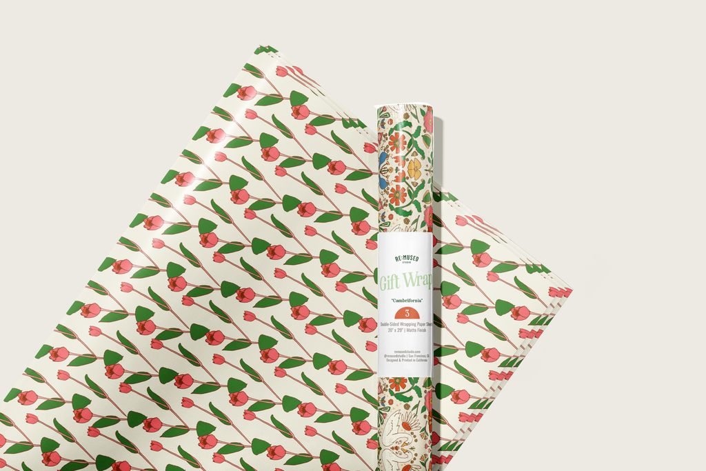 re:mused studio - Cambrifornia Gift Wrap Sheet – Double Sided