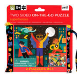 Petit Collage, Two Sided Superheroes On-the-Go Puzzle