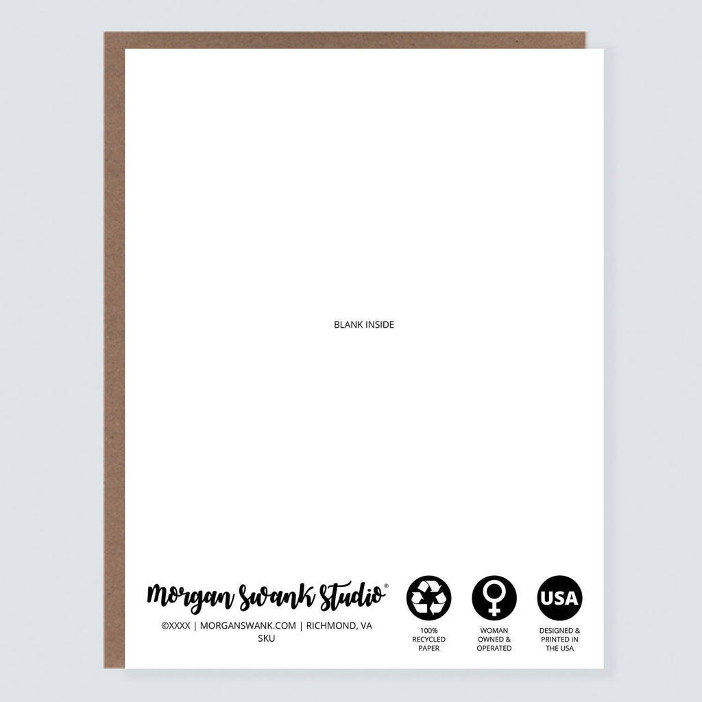 Morgan Swank Studio - Love Birds Engagement + Wedding Card