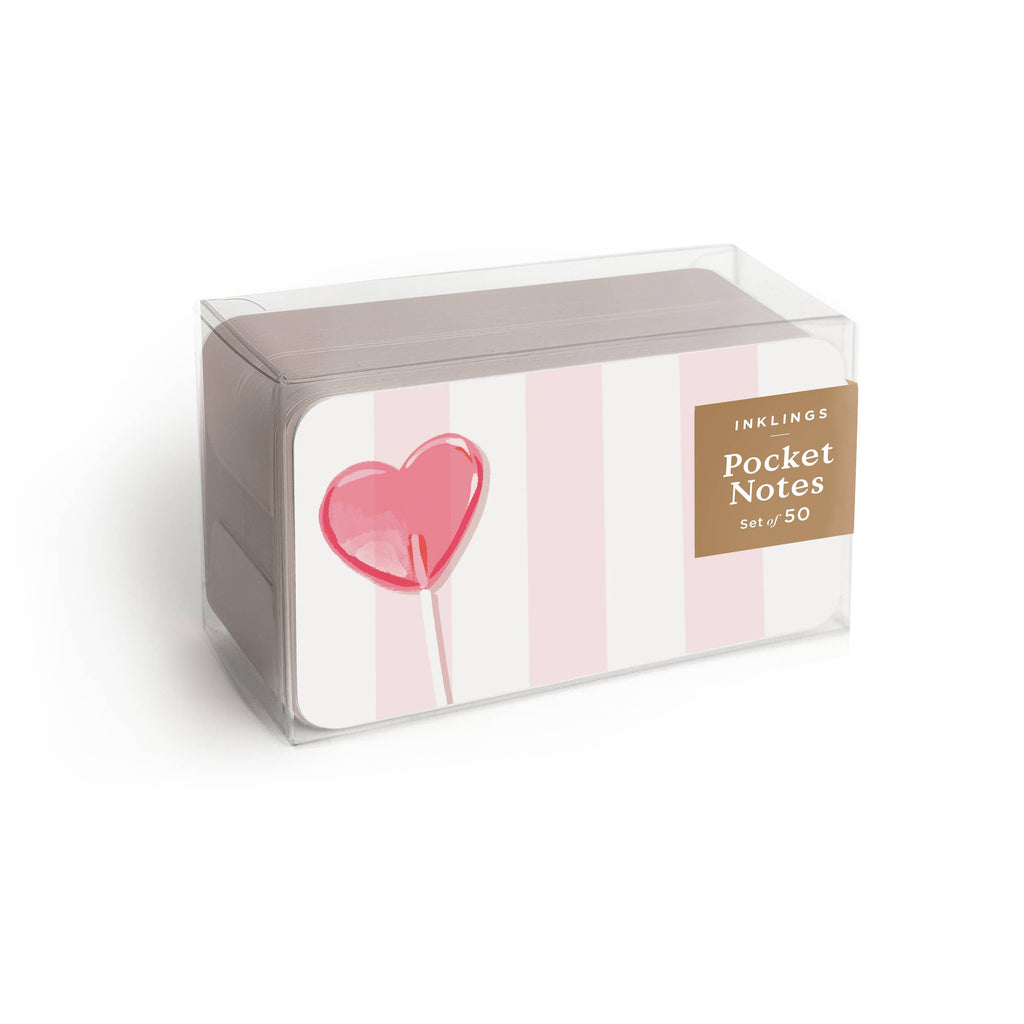Inklings Paperie - Pocket Notes™ - Heart Lollipop