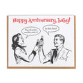 Lady Pilot Letterpress - Faces Anniversary Greeting Card