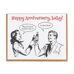 Lady Pilot Letterpress - Faces Anniversary Greeting Card