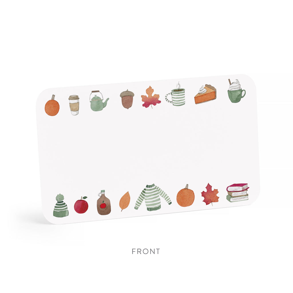 E. Frances Paper - Crisp & Cozy Little Notes® | Fall & Autumn Mini Notecards