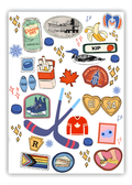 inviting affairs paperie - Heated Rivalry Inspired Hockey Romance Sticker Sheet