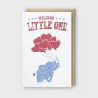Pike Street Press - Letterpress Baby Greeting Card – Welcome Little One