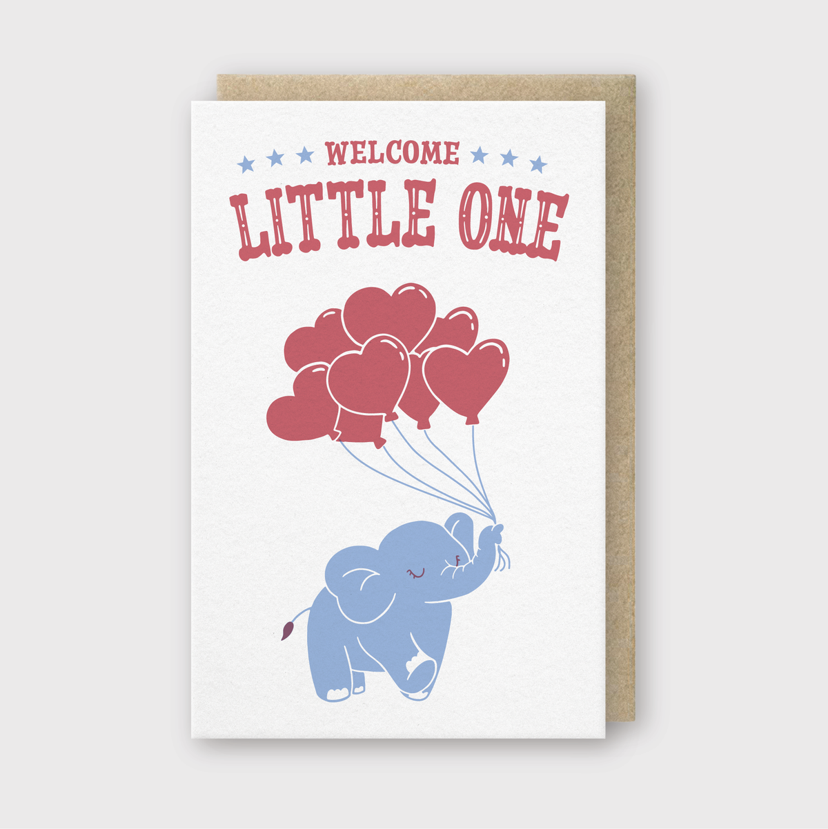 Pike Street Press - Letterpress Baby Greeting Card – Welcome Little One