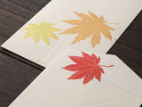Midori - Envelope 182 Silk-Printing Fallen Leaves S2