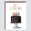 Morgan Swank Studio - Feliz Cumpleanos Cake | Spanish Birthday Card