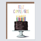 Morgan Swank Studio - Feliz Cumpleanos Cake | Spanish Birthday Card