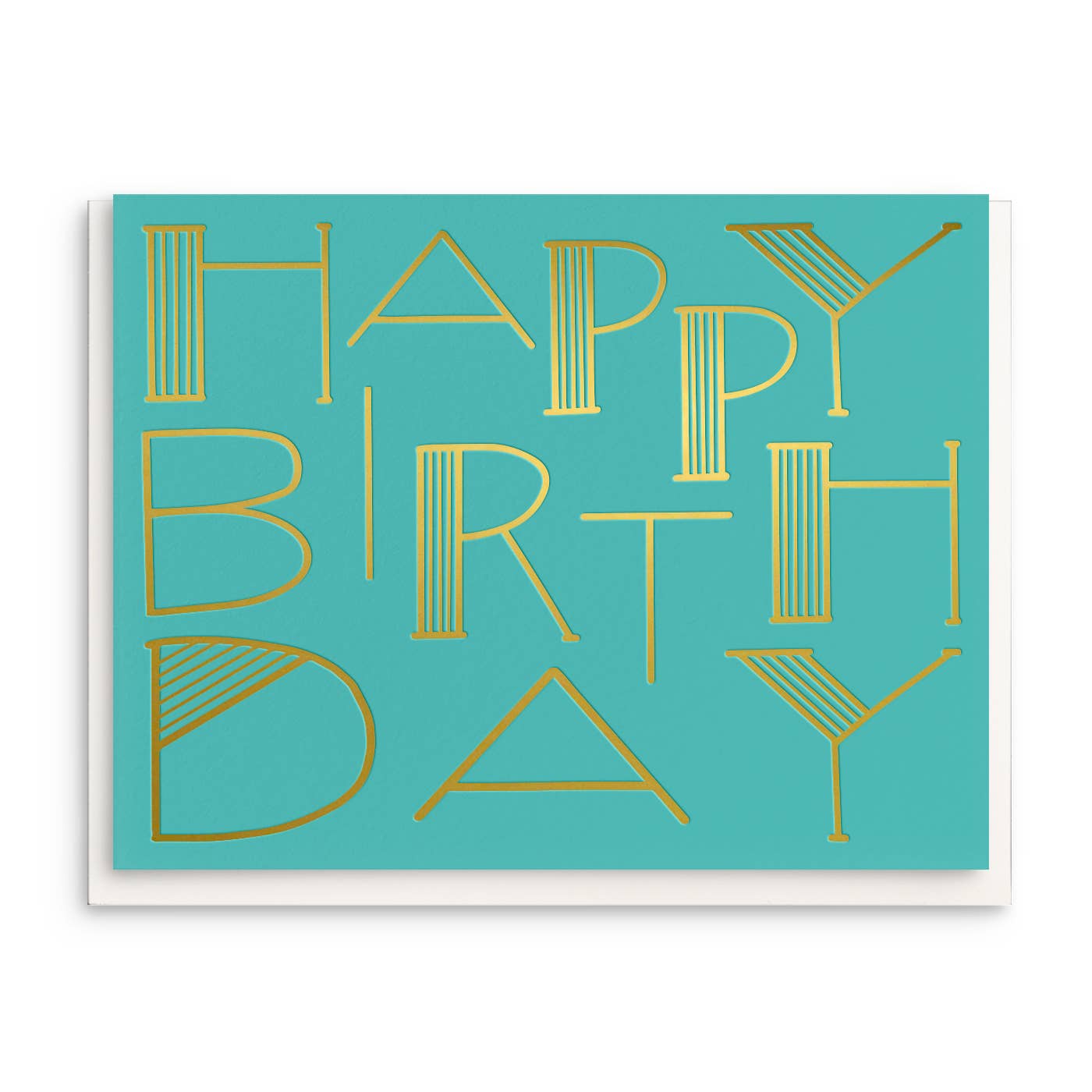 Dahlia Press - Birthday Gold - Foil Birthday Greeting Card