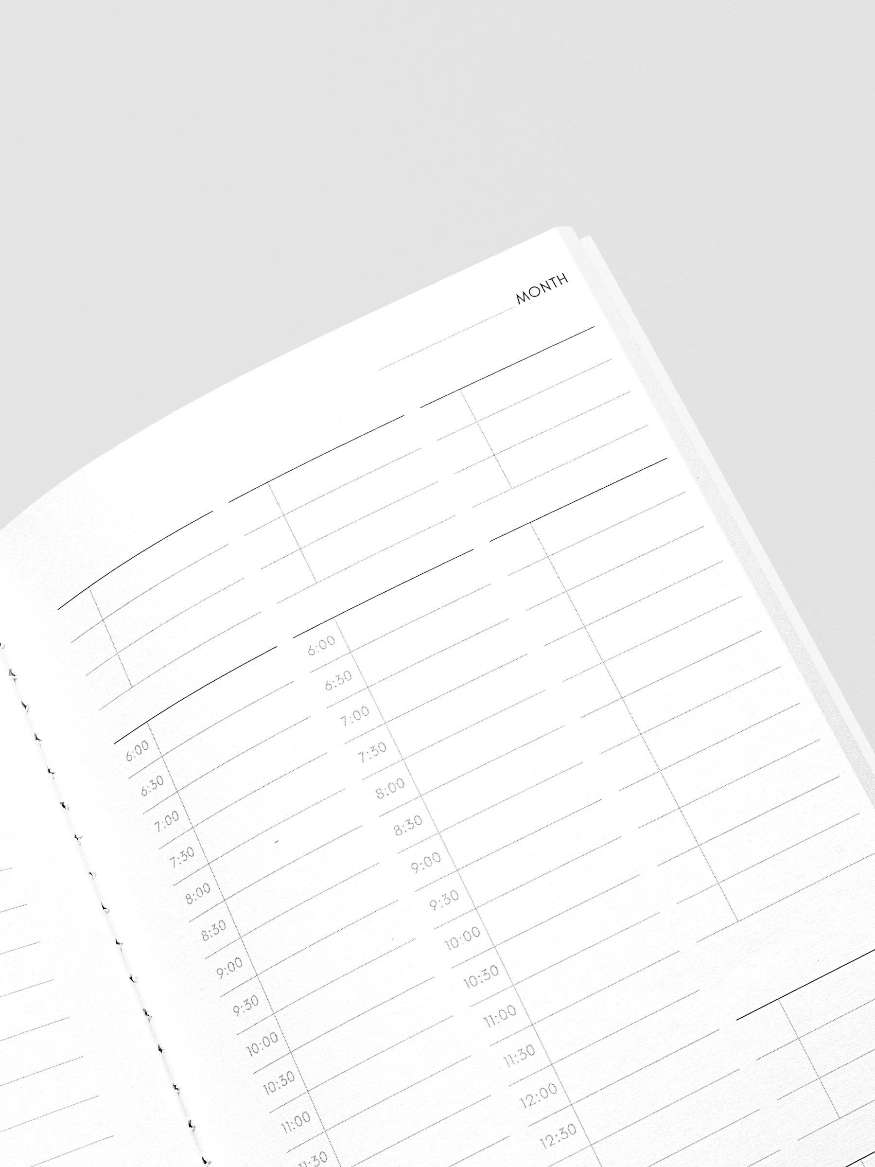 Cloth & Paper - Travel Notebook | A5 Slim: Goal Tracking | Ibiza