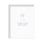 Amy Zhang - Champagne Toast — Classic Wedding Congrats Card