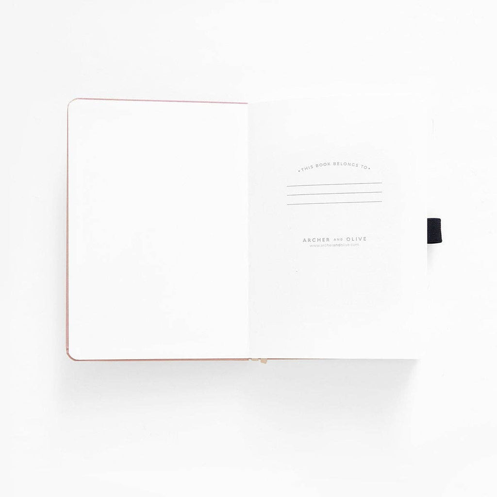 Archer and Olive - Storybook in Plum Notebook: Dot Grid / A5