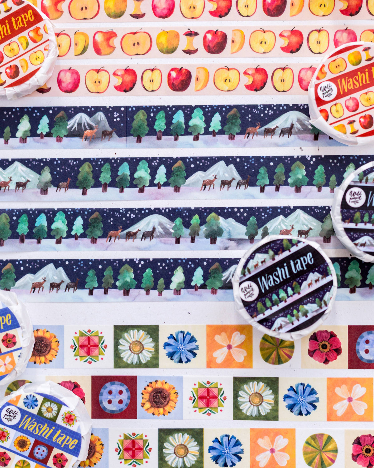 Wild Pencil Studio - Washi Tape — Apples