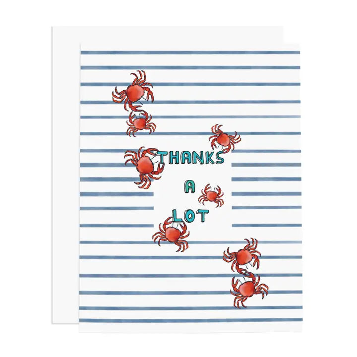 Thanks A Lot Crabs Greeting Card