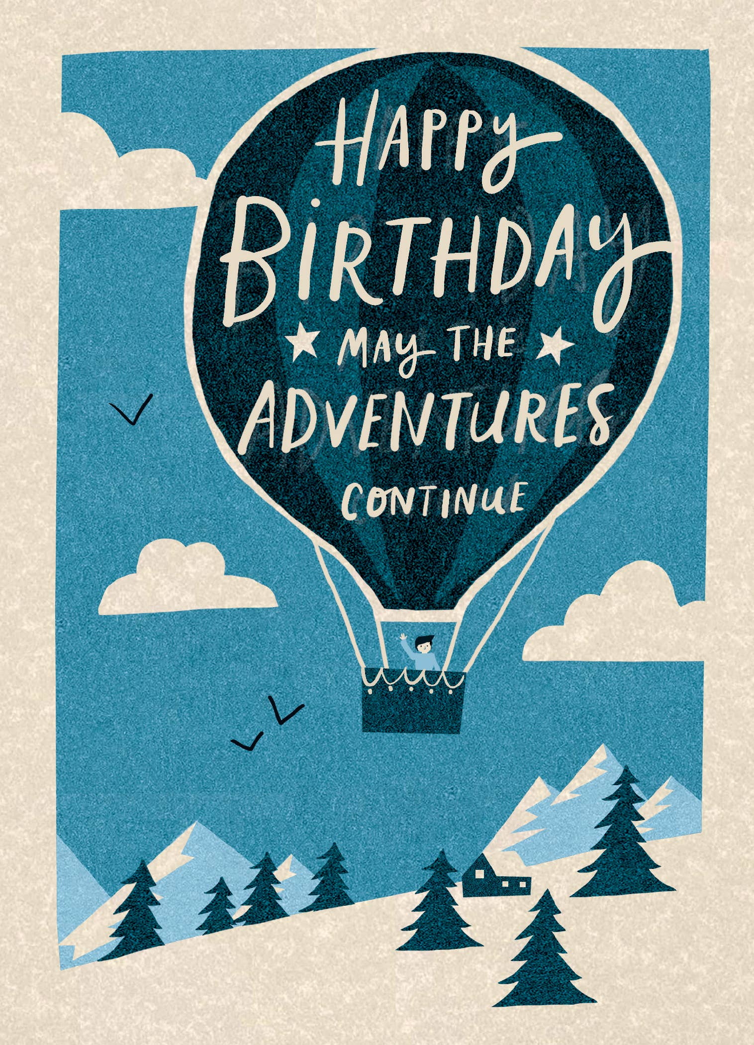 Nelson Line - Adventures Continue - Nelson Line Birthday Card