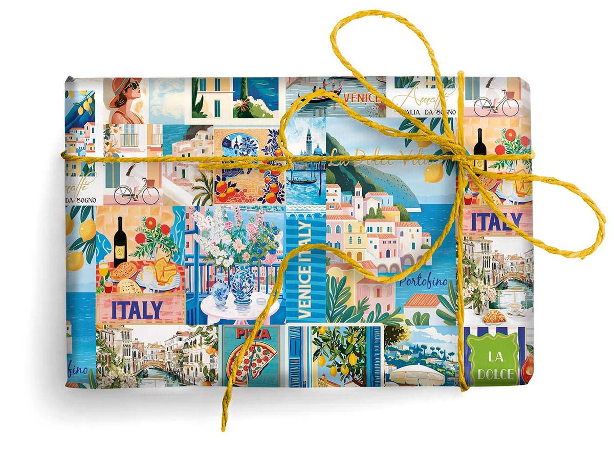 San Lorenzo Design - Prestige Italian Wrapping Papers,  19.7 x 27.6 in. (50 x 70 cm) / Fish Scale