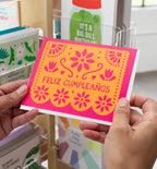 Graphic Anthology  - Papel Picado Cumpleaños Greeting Card | Spanish Birthday