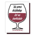 Kiss and Punch - Funny Friend Birthday Inebriate Letterpress Card