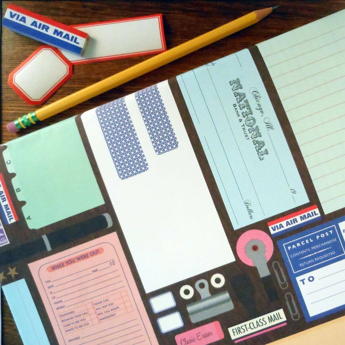 a. favorite design - Vintage Office Supplies Gift Wrap