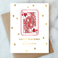Abigail Jayne Design - Queen of Hearts Birthday Greeting Card