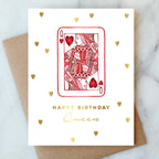 Abigail Jayne Design - Queen of Hearts Birthday Greeting Card