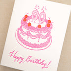 Kindred Letterpress - 30th Birthday Cake Card