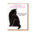 Lady Pilot Letterpress - Cat Love Greeting Card