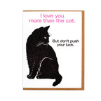 Lady Pilot Letterpress - Cat Love Greeting Card